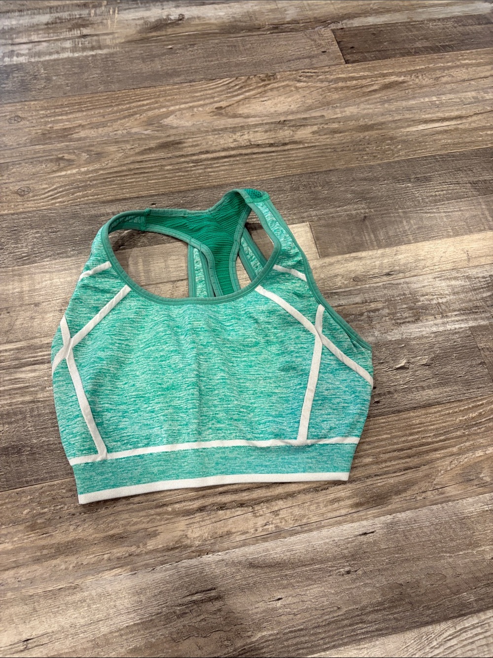 Champion Teal and White Racerback Swim Top